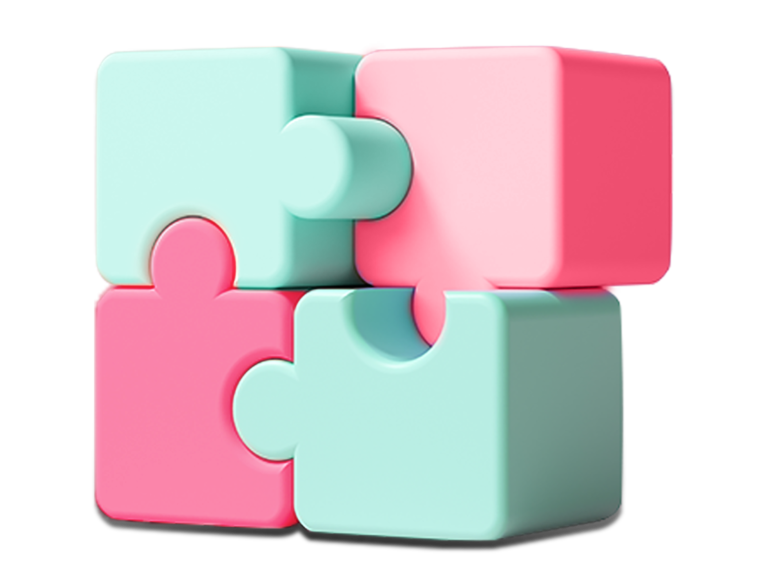 תמונת איור של פאזל תלת ממדי